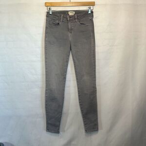 L'agence Brigitte Mid Rise Skinny‎ Gris Gray Jeans Size 27